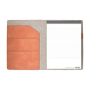 Blue Sky® ASMBLD Professional Faux Leather Padfolio, 8.5 x 11 Pad, 9.45 x 12.13, Snap Closure, Tan (BLS150537)