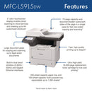 Brother MFC-L5915DW Business Monochrome AIO Laser Printer, Copy/Fax/Print/Scan (BRTMFCL5915DW)