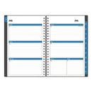 Blue Sky® Collegiate Academic Year Weekly/Monthly Planner, 8 x 5, Charcoal Gray Cover, 12-Month: July 2024 to June 2025 (BLS100139A25)