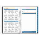 Blue Sky® Collegiate Academic Year Weekly/Monthly Planner, 8 x 5, Charcoal Gray Cover, 12-Month: July 2024 to June 2025 (BLS100139A25)
