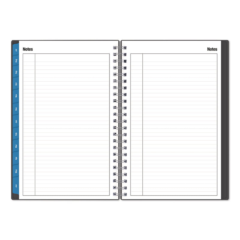 Blue Sky® Collegiate Academic Year Weekly/Monthly Planner, 8 x 5, Charcoal Gray Cover, 12-Month: July 2024 to June 2025 (BLS100139A25)