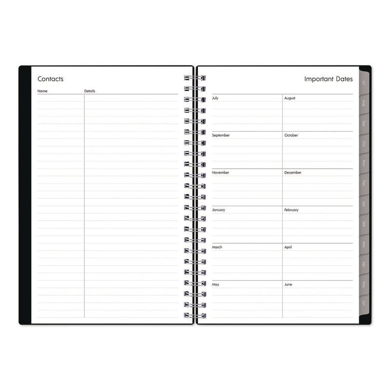 Blue Sky® Enterprise Academic Weekly/Monthly Planner, 8 x 5, Black Cover, 12-Month (July to June): 2024 to 2025 (BLS130611A25)