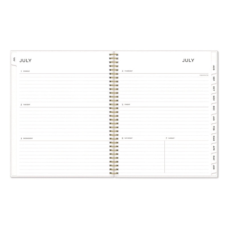Blue Sky® Ashley G Multicolor Smoke Academic Year Weekly/Monthly Planner, Abstract Artwork, 11 x 8.5, 12-Month: July 2024 to June 2025 (BLS133681A25)