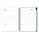 Blue Sky® Greta Academic Year Weekly/Monthly Planner, Floral Artwork, 8.63 x 5.88, Green Cover, 12-Month: July 2024 to June 2025 (BLS136482A25)