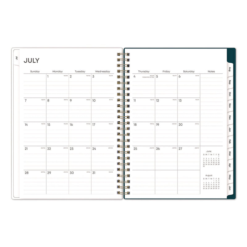 Blue Sky® Greta Academic Year Weekly/Monthly Planner, Floral Artwork, 8.63 x 5.88, Green Cover, 12-Month: July 2024 to June 2025 (BLS136482A25)