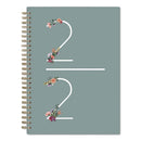 Blue Sky® Greta Academic Year Weekly/Monthly Planner, Floral Artwork, 8.63 x 5.88, Green Cover, 12-Month: July 2024 to June 2025 (BLS136482A25)