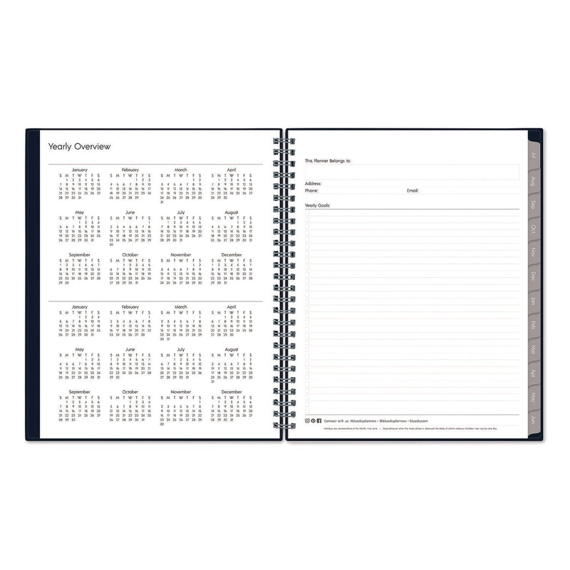 Blue Sky® Passages Academic Year Weekly/Monthly Planner, 9 x 7, Navy Blue Cover, 12-Month: July 2024 to June 2025 (BLS148675A25)
