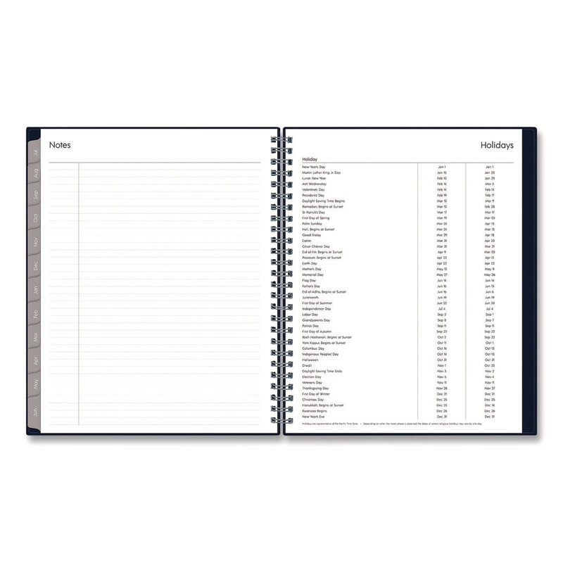 Blue Sky® Passages Academic Year Weekly/Monthly Planner, 9 x 7, Navy Blue Cover, 12-Month: July 2024 to June 2025 (BLS148675A25)