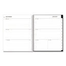 Blue Sky® Analeis Create-Your-Own Cover Weekly/Monthly Planner, Floral Artwork, 11 x 8.5, White/Black/Coral, 12-Month (Jan-Dec): 2025 (BLS10000125)