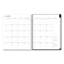 Blue Sky® Analeis Create-Your-Own Cover Weekly/Monthly Planner, Floral Artwork, 11 x 8.5, White/Black/Coral, 12-Month (Jan-Dec): 2025 (BLS10000125)