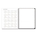 Blue Sky® Analeis Create-Your-Own Cover Weekly/Monthly Planner, Floral Artwork, 11 x 8.5, White/Black/Coral, 12-Month (Jan-Dec): 2025 (BLS10000125)