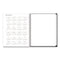 Blue Sky® Analeis Create-Your-Own Cover Weekly/Monthly Planner, Floral Artwork, 11 x 8.5, White/Black/Coral, 12-Month (Jan-Dec): 2025 (BLS10000125)