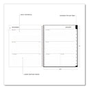 Blue Sky® Analeis Create-Your-Own Cover Weekly/Monthly Planner, Floral Artwork, 11 x 8.5, White/Black/Coral, 12-Month (Jan-Dec): 2025 (BLS10000125)