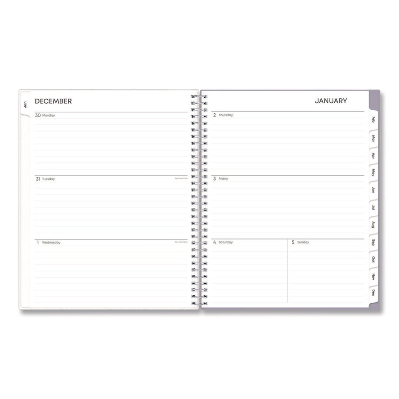 Blue Sky® Rue Du Flore Weekly/Monthly Planner, Floral Artwork, 11 x 8.5, Jade/Lavender Cover, 12-Month (Jan to Dec): 2025 (BLS10160225)