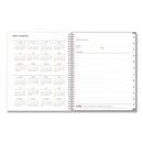 Blue Sky® Rue Du Flore Weekly/Monthly Planner, Floral Artwork, 11 x 8.5, Jade/Lavender Cover, 12-Month (Jan to Dec): 2025 (BLS10160225)