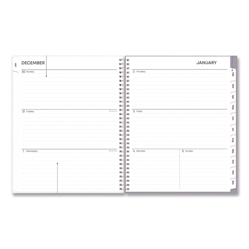 Blue Sky® Rue Du Flore Weekly/Monthly Planner, Floral Artwork, 11 x 8.5, Jade/Lavender Cover, 12-Month (Jan to Dec): 2025 (BLS10160225)