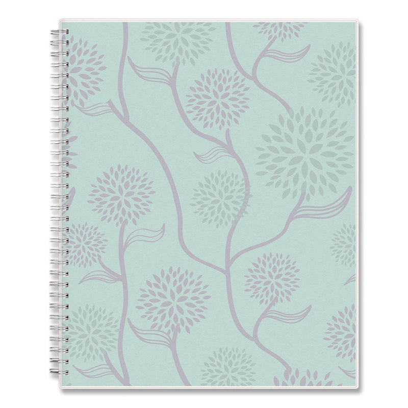 Blue Sky® Rue Du Flore Weekly/Monthly Planner, Floral Artwork, 11 x 8.5, Jade/Lavender Cover, 12-Month (Jan to Dec): 2025 (BLS10160225)