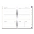 Blue Sky® Rue Du Flore Weekly/Monthly Planner, Floral Artwork, 8 x 5, Jade/Lavender Cover, 12-Month (Jan to Dec): 2025 (BLS10160325)