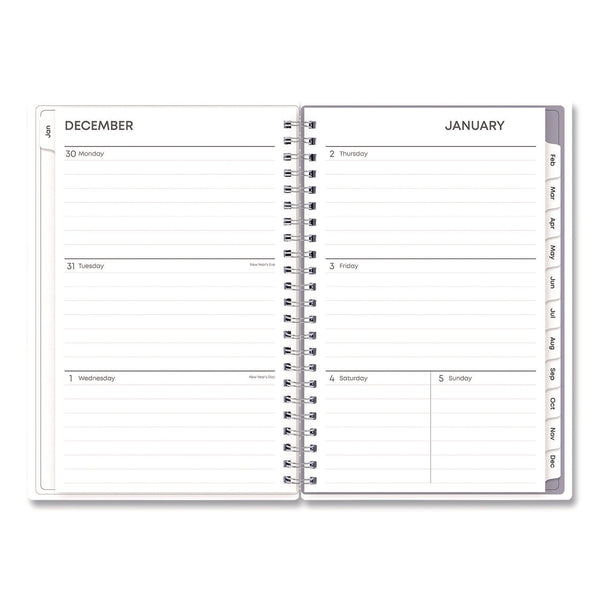 Blue Sky® Rue Du Flore Weekly/Monthly Planner, Floral Artwork, 8 x 5, Jade/Lavender Cover, 12-Month (Jan to Dec): 2025 (BLS10160325)