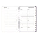 Blue Sky® Rue Du Flore Weekly/Monthly Planner, Floral Artwork, 8 x 5, Jade/Lavender Cover, 12-Month (Jan to Dec): 2025 (BLS10160325)
