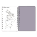 Blue Sky® Rue Du Flore Weekly/Monthly Planner, Floral Artwork, 8 x 5, Jade/Lavender Cover, 12-Month (Jan to Dec): 2025 (BLS10160325)