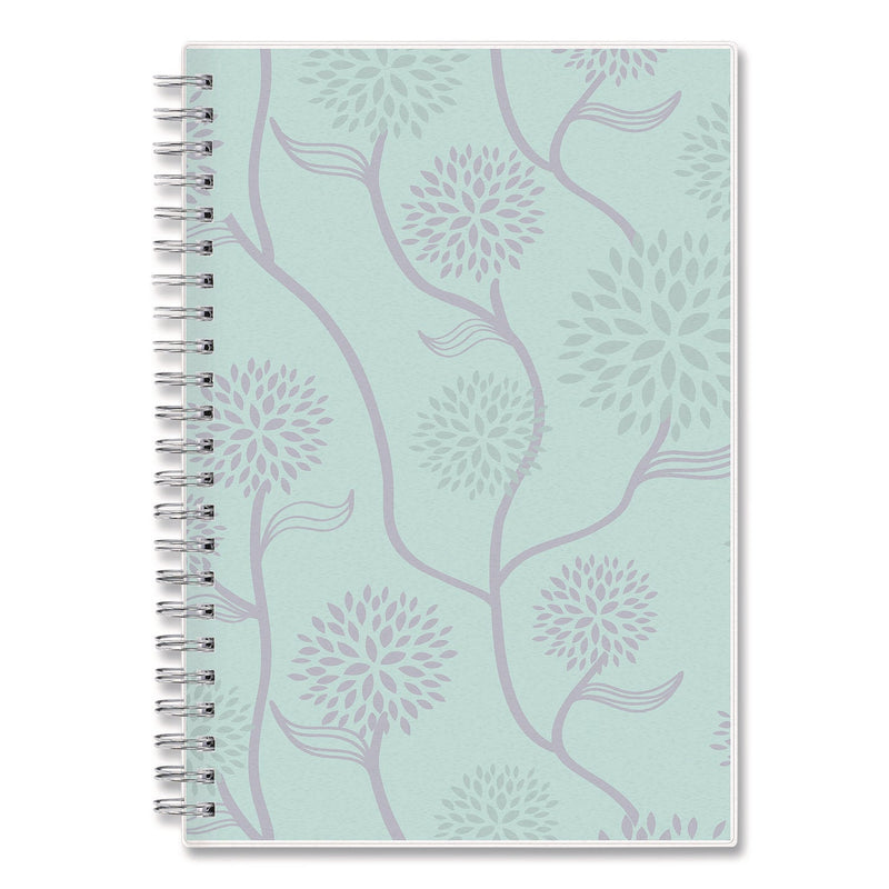 Blue Sky® Rue Du Flore Weekly/Monthly Planner, Floral Artwork, 8 x 5, Jade/Lavender Cover, 12-Month (Jan to Dec): 2025 (BLS10160325)