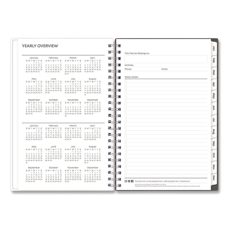 Blue Sky® Montauk Weekly/Monthly Planner, Abstract Artwork, 8 x 5, Multicolor Cover, 12-Month (Jan to Dec): 2025 (BLS13387525)