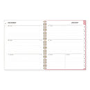 Blue Sky® Mimi Pink Weekly/Monthly Planner, Floral Artwork, 11 x 8.5, Pink/Blue/Rose Cover, 12-Month (Jan to Dec): 2025 (BLS13726425)