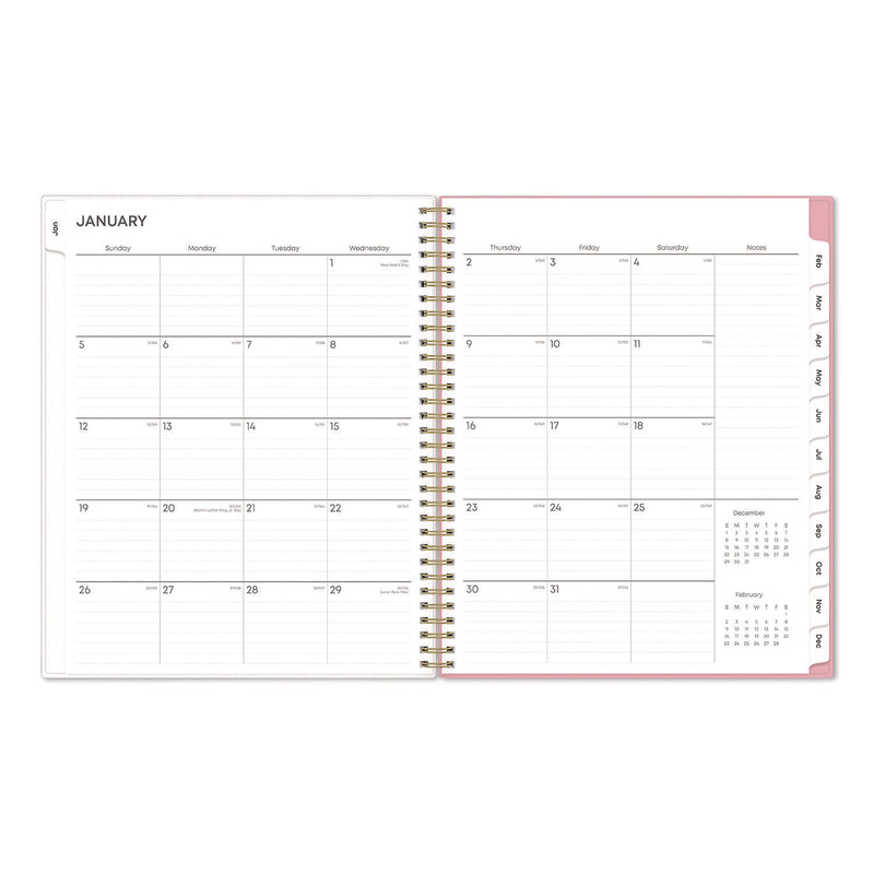 Blue Sky® Mimi Pink Weekly/Monthly Planner, Floral Artwork, 11 x 8.5, Pink/Blue/Rose Cover, 12-Month (Jan to Dec): 2025 (BLS13726425)