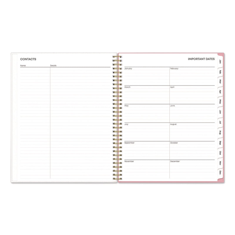 Blue Sky® Mimi Pink Weekly/Monthly Planner, Floral Artwork, 11 x 8.5, Pink/Blue/Rose Cover, 12-Month (Jan to Dec): 2025 (BLS13726425)