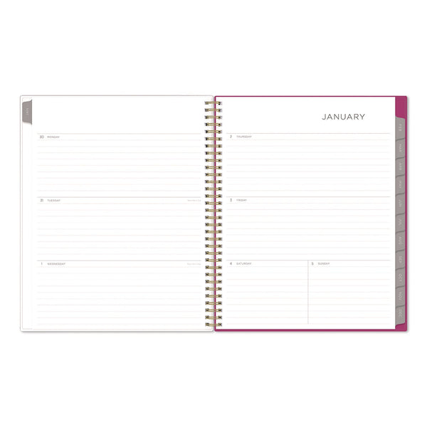 Blue Sky® Kelly Ventura Magenta Bloom Weekly/Monthly Planner, Floral Artwork, 11 x 8.5, Multicolor Cover, 12-Month (Jan to Dec): 2025 (BLS14094525)