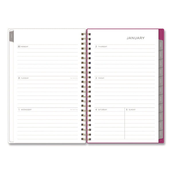 Blue Sky® Kelly Ventura Magenta Bloom Weekly/Monthly Planner, Floral Artwork, 8 x 5, Multicolor Cover, 12-Month (Jan to Dec): 2025 (BLS14094725)