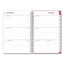 Blue Sky® BCA Orchid Weekly/Monthly Planner, Orchids Artwork, 8 x 5, White/Pink Cover, 12-Month (Jan to Dec): 2025 (BLS14208425)