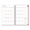 Blue Sky® BCA Orchid Weekly/Monthly Planner, Orchids Artwork, 8 x 5, White/Pink Cover, 12-Month (Jan to Dec): 2025 (BLS14208425)