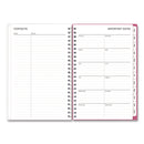 Blue Sky® BCA Orchid Weekly/Monthly Planner, Orchids Artwork, 8 x 5, White/Pink Cover, 12-Month (Jan to Dec): 2025 (BLS14208425)