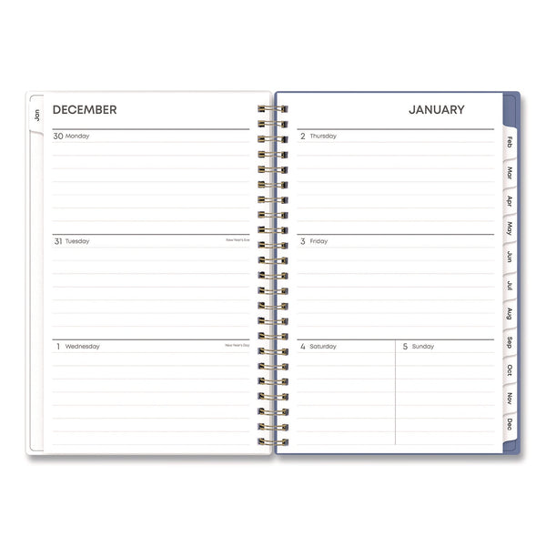 Blue Sky® Cocorrina Weekly/Monthly Planner, Pastel Paisley Artwork, 8 x 5, Blue/Pink/White Cover, 12-Month (Jan to Dec): 2025 (BLS14369425)