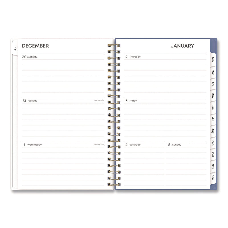 Blue Sky® Cocorrina Weekly/Monthly Planner, Pastel Paisley Artwork, 8 x 5, Blue/Pink/White Cover, 12-Month (Jan to Dec): 2025 (BLS14369425)