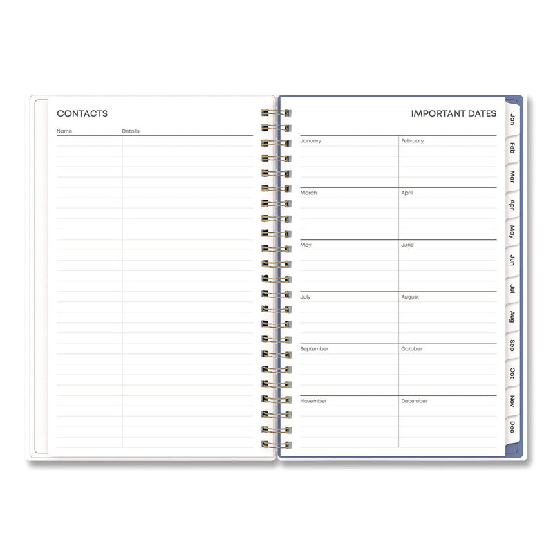 Blue Sky® Cocorrina Weekly/Monthly Planner, Pastel Paisley Artwork, 8 x 5, Blue/Pink/White Cover, 12-Month (Jan to Dec): 2025 (BLS14369425)