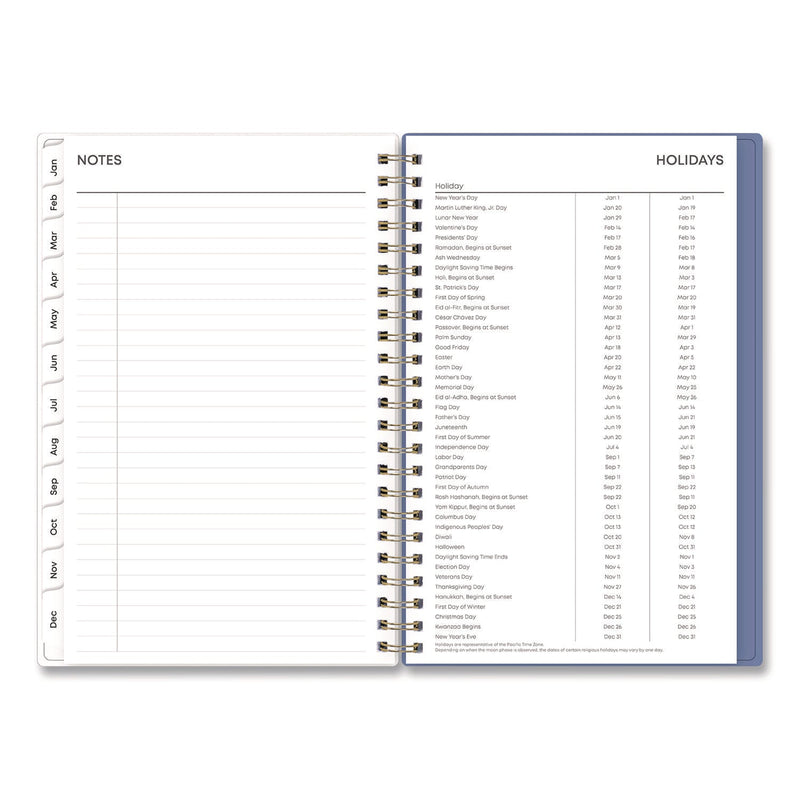 Blue Sky® Cocorrina Weekly/Monthly Planner, Pastel Paisley Artwork, 8 x 5, Blue/Pink/White Cover, 12-Month (Jan to Dec): 2025 (BLS14369425)