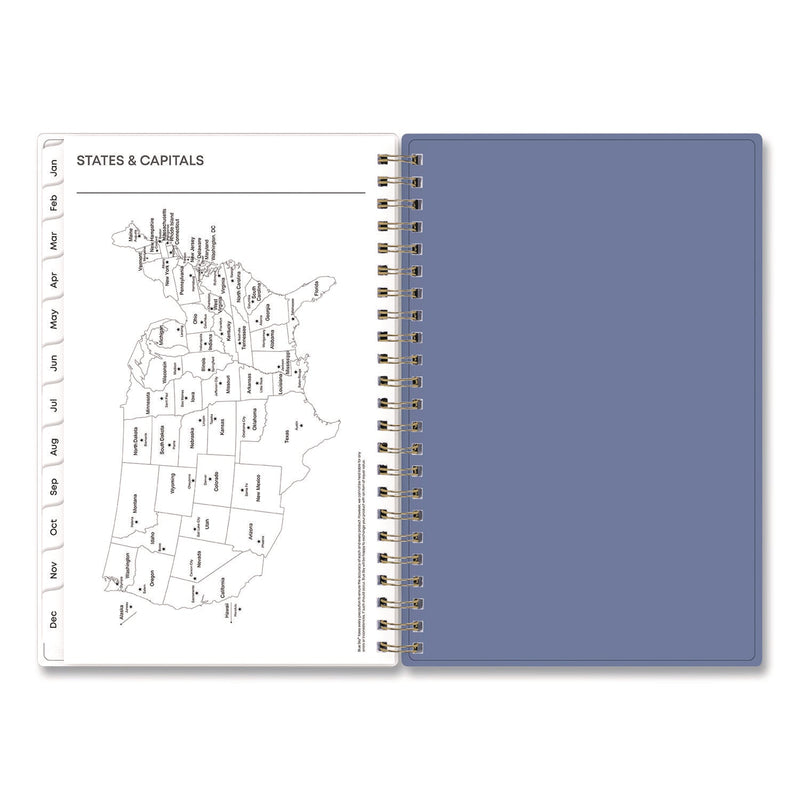 Blue Sky® Cocorrina Weekly/Monthly Planner, Pastel Paisley Artwork, 8 x 5, Blue/Pink/White Cover, 12-Month (Jan to Dec): 2025 (BLS14369425)