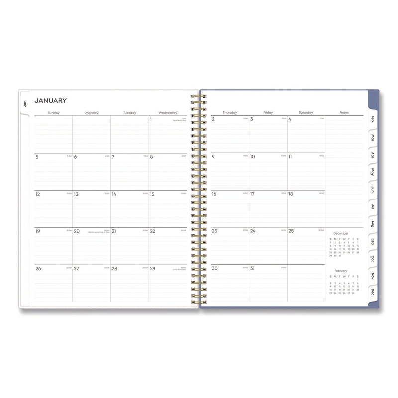 Blue Sky® Cocorrina Weekly/Monthly Planner, Pastel Paisley Artwork, 11 x 8.5, Blue/Pink/White Cover, 12-Month (Jan to Dec): 2025 (BLS14369625)