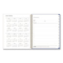 Blue Sky® Cocorrina Weekly/Monthly Planner, Pastel Paisley Artwork, 11 x 8.5, Blue/Pink/White Cover, 12-Month (Jan to Dec): 2025 (BLS14369625)