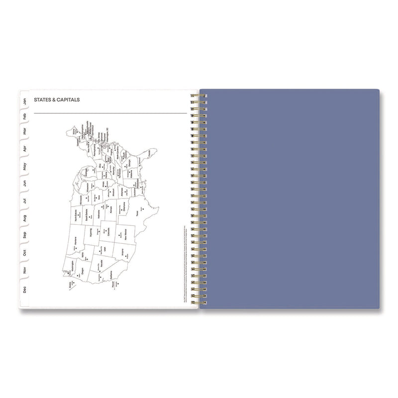 Blue Sky® Cocorrina Weekly/Monthly Planner, Pastel Paisley Artwork, 11 x 8.5, Blue/Pink/White Cover, 12-Month (Jan to Dec): 2025 (BLS14369625)