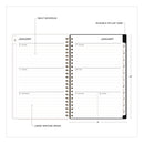 Blue Sky® Nevaeh Weekly/Monthly Planner, Wildflowers Artwork, 8 x 5, Multicolor/Black Cover, 12-Month (Jan to Dec): 2025 (BLS14394625)