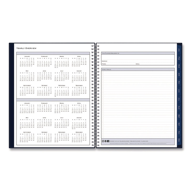 Blue Sky® Passages Weekly/Monthly Planner, 11 x 8.5, Navy Blue Cover, 12-Month (Jan to Dec): 2025 (BLS14865925)