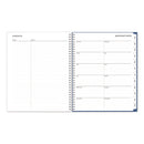 Blue Sky® Savoy Cool Weekly/Monthly Planner, Abstract Artwork, 11 x 8.5, Blue/Silver Cover, 12-Month (Jan to Dec): 2025 (BLS14876225)