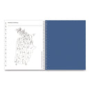 Blue Sky® Savoy Cool Weekly/Monthly Planner, Abstract Artwork, 11 x 8.5, Blue/Silver Cover, 12-Month (Jan to Dec): 2025 (BLS14876225)