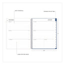 Blue Sky® Savoy Cool Weekly/Monthly Planner, Abstract Artwork, 11 x 8.5, Blue/Silver Cover, 12-Month (Jan to Dec): 2025 (BLS14876225)