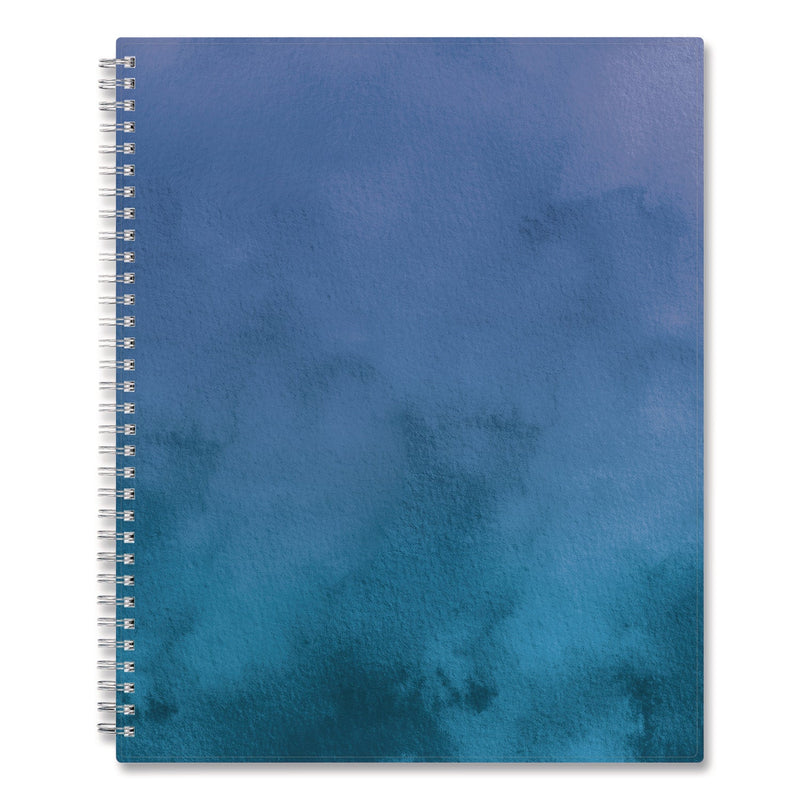 Blue Sky® Savoy Cool Weekly/Monthly Planner, Abstract Artwork, 11 x 8.5, Blue/Silver Cover, 12-Month (Jan to Dec): 2025 (BLS14876225)