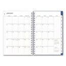 Blue Sky® Savoy Cool Weekly/Monthly Planner, Abstract Artwork, 8 x 5, Blue/Silver Cover, 12-Month (Jan to Dec): 2025 (BLS14876325)